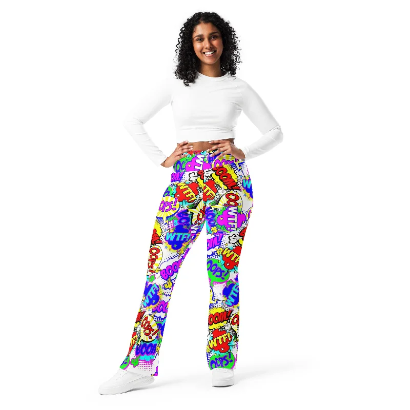 Fun Flare Marvel leggings, lioness-love Trendy Color Block Leggings