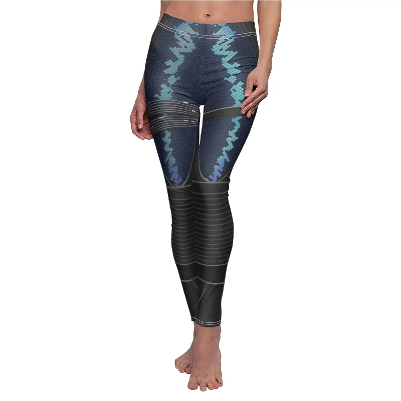 Gamora Blue and Black Legging, Guardians of the Galaxy Costume Classic Solid Color Leggings