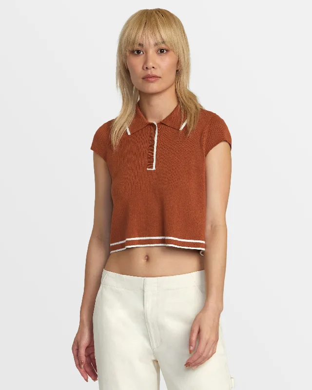 Jules Sweater Top - Mocha Bisque Thin Thick Dense