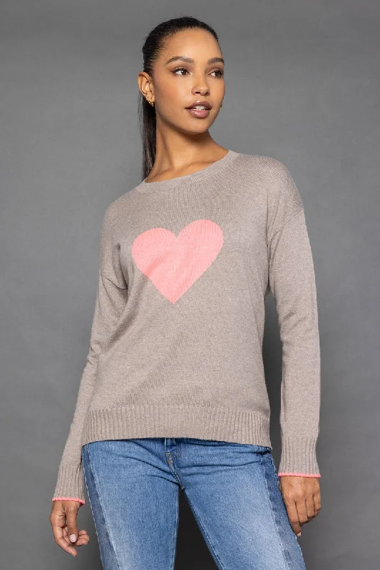 Lisa Todd Love Front Sweater Herringbone Houndstooth Plaid