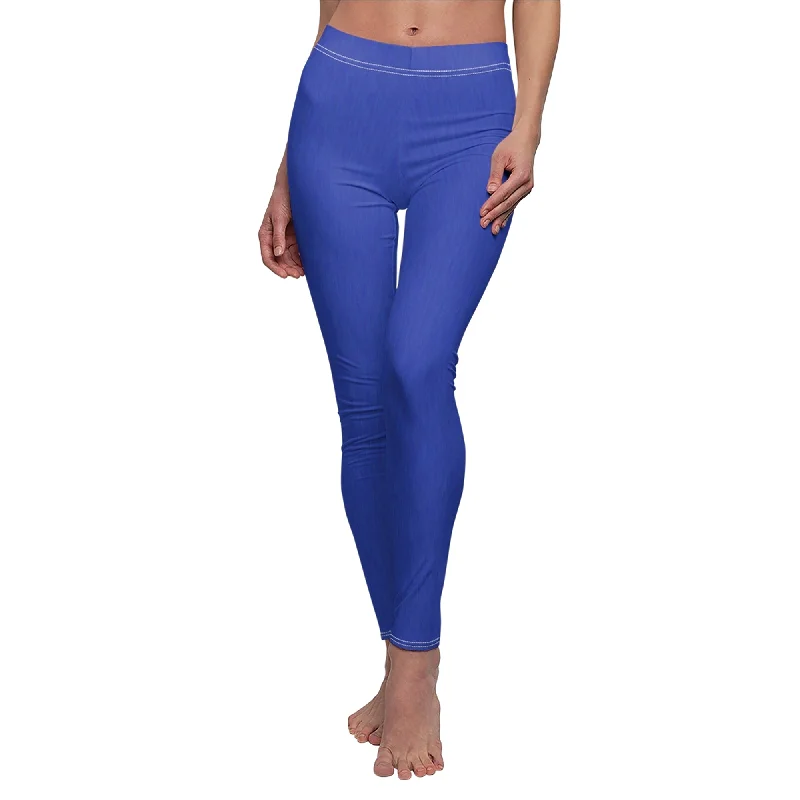 Nebula Wade Blue and Pink Legging, Zenon Costume Comfortable Capri-Length Leggings