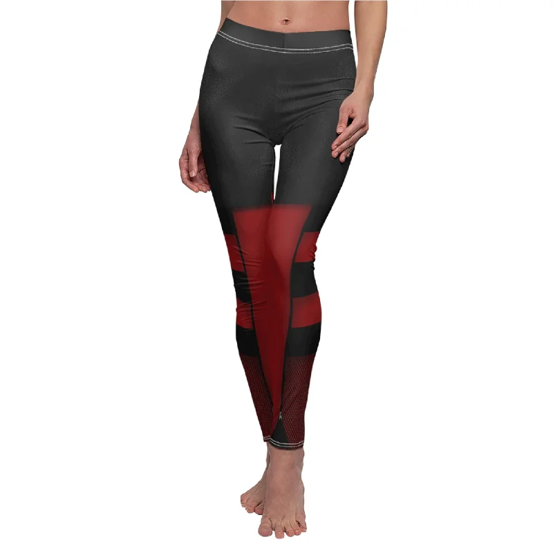 Princess Red Leggings, Descendants 4 The Rise Of Red Costume Comfortable Compression Leggings