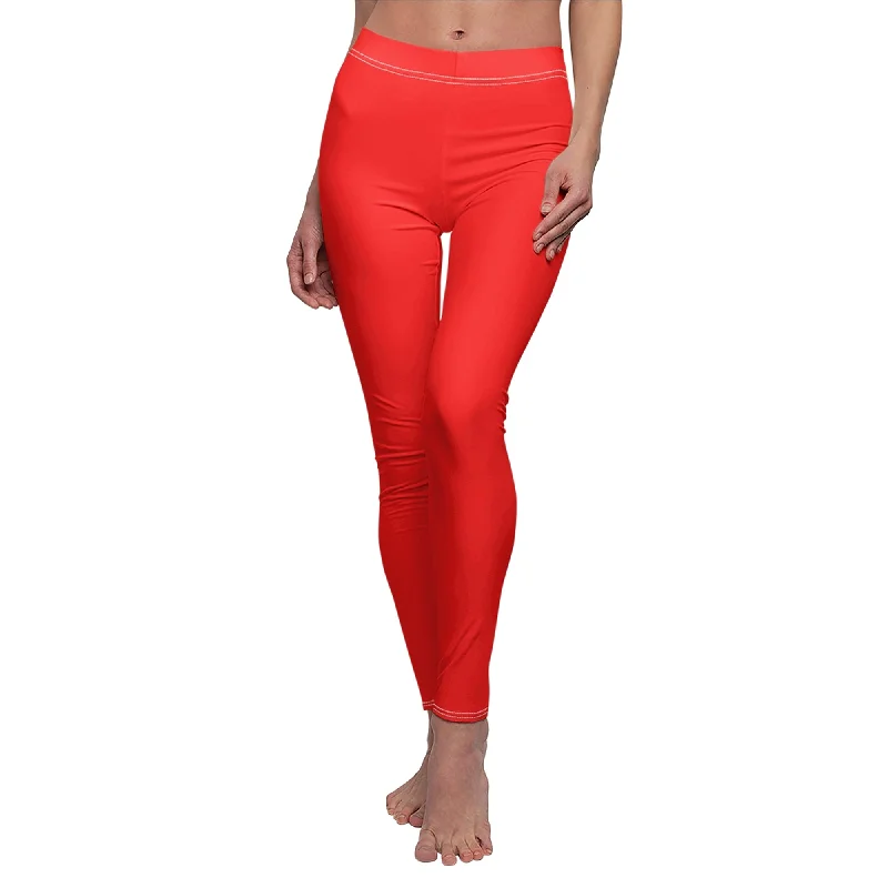 Red Dapper Dan Legging, The Dapper Dans Costume Trendy Side-Pocket Leggings