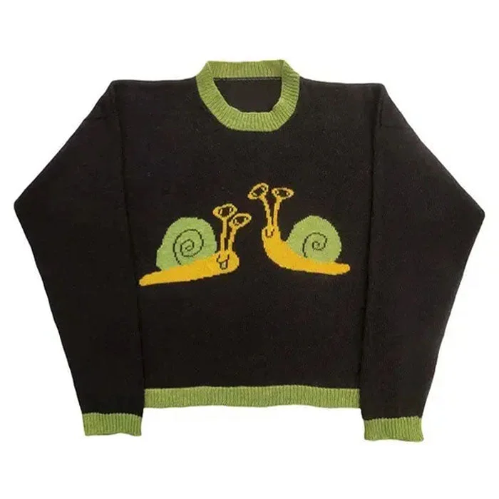 Snail Embroidery Aesthetic Sweater Rayon Fabric Velvet Fabric Corduroy Fabric