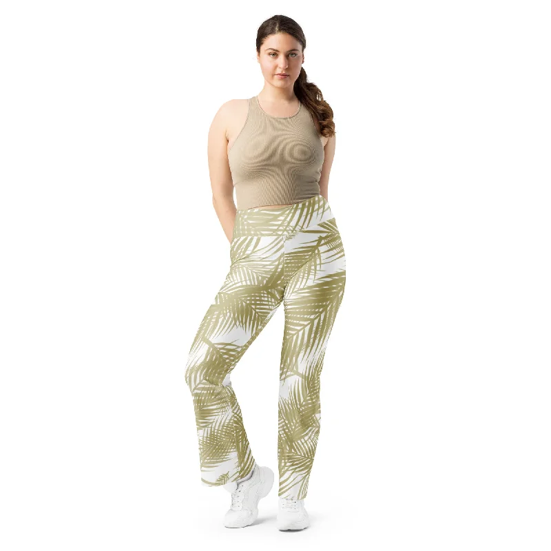 Tropic Vibe Flare leggings lioness-love Stylish Printed Stretch Leggings