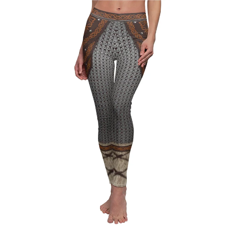 Viking Women's Ver.1 Leggings, Warrior Costume Trendy Adjustable Waist Leggings