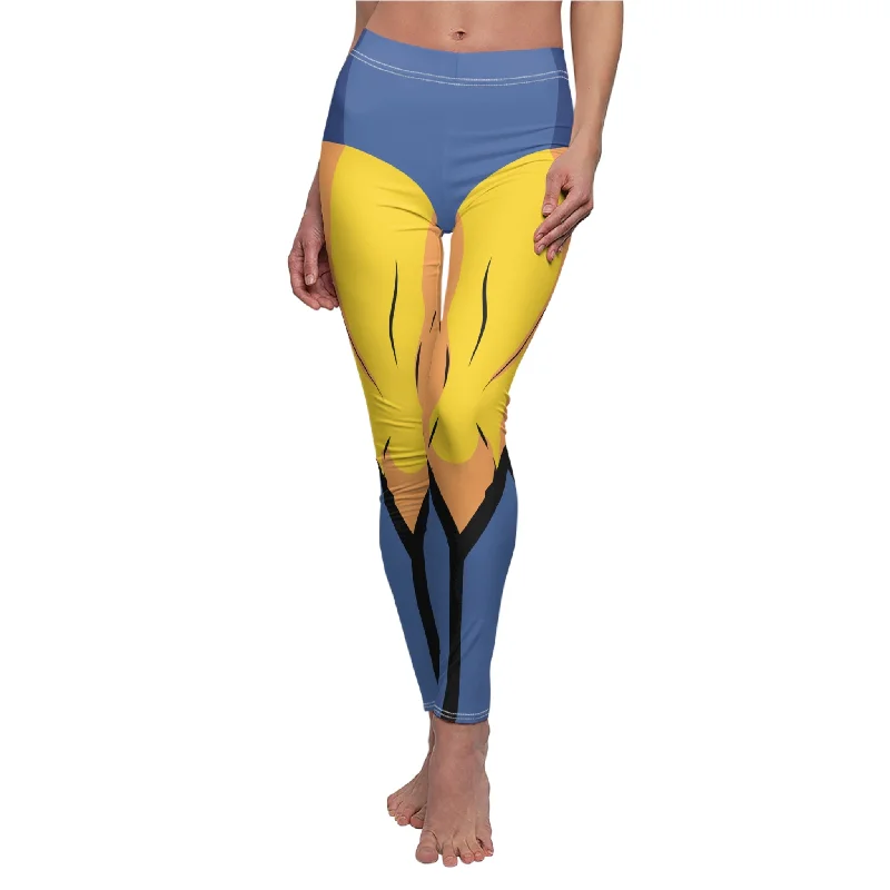 Wolverine Leggings, X-Men 1997 Costume Chic Floral Print Leggings