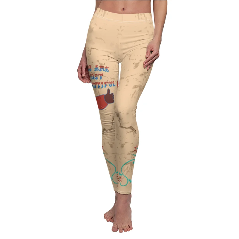 You Are Most Beautiful Wall Legging, Animal Kingdom Costume Cozy Lounge Pants Leggings