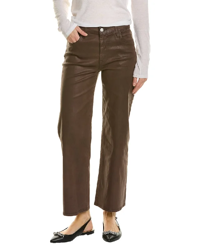 Hudson Jeans Rosalie Chocolate Truffle High-Rise Wide Leg Jean Trendy Wide-Legged High-Waist Jeans