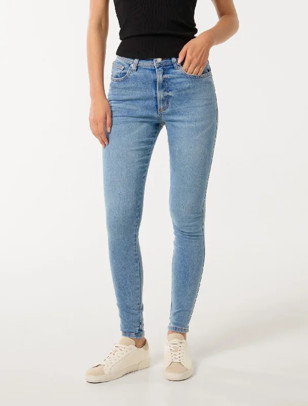 Ashley Mid-Rise Skinny Jeans Trendy Skinny Fit Jeans