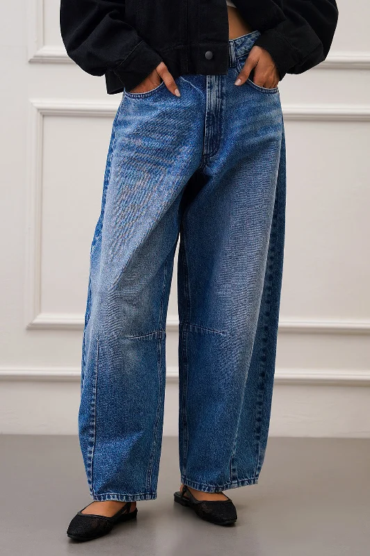 ICON BARREL JEANS Comfortable Straight-Legged Denim