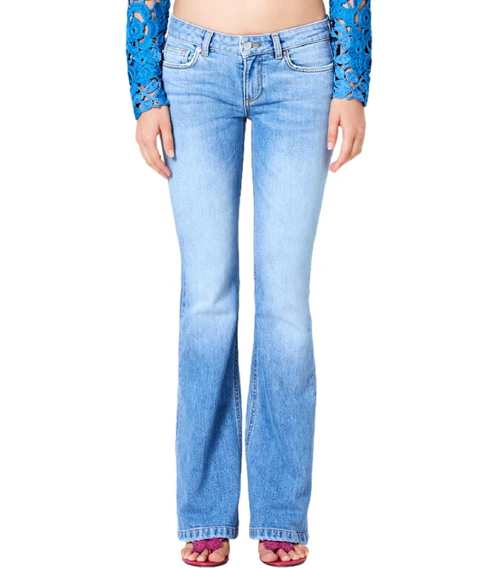 Blumarine jeans a zampa Donna Fashionable Straight Cut Jeans