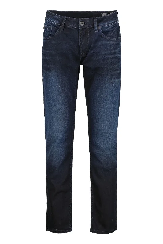 Garcia - Savio Slim Jeans- Dark Used Comfortable Zip-Up Skinny Jeans