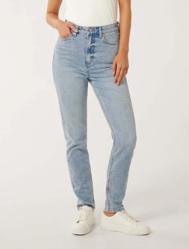 Jenna High Rise Slim Ankle Jeans Stylish Cargo Style Jeans