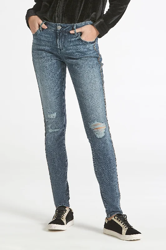 Joyrich Super Nova Blue Denim Jeans Stylish High-Waist Jeans