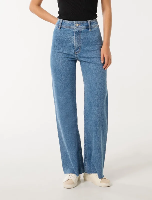 Lauren High Waisted Flare Jeans Cozy Stretch High-Waist Jeans