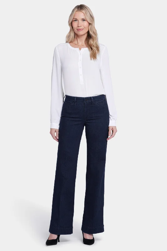 Teresa Trouser Jeans - Rinse Cozy Relaxed Fit Denim Jeans